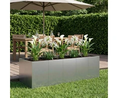 Sodo vazonas Sidabrinė 200 x 80 x 60 cm Galvanizuotas plienas