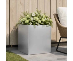 Sodo vazonas Sidabrinė 25 x 25 x 25 cm Galvanizuotas plienas