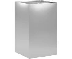 Sodo vazonas Sidabrinė 30 x 30 x 50 cm Galvanizuotas plienas