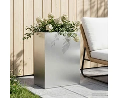 Sodo vazonas Sidabrinė 40 x 20 x 50 cm Galvanizuotas plienas