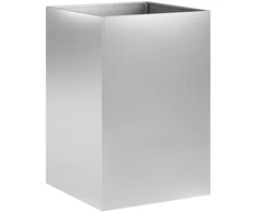 Sodo vazonas Sidabrinė 40 x 40 x 75 cm Galvanizuotas plienas