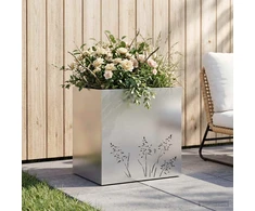 Sodo vazonas Sidabrinė 50 x 30 x 49 cm Galvanizuotas plienas