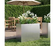 Sodo vazonas Sidabrinė 60 x 30 x 40 cm Galvanizuotas plienas