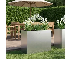 Sodo vazonas Sidabrinė 60 x 30 x 50 cm Galvanizuotas plienas
