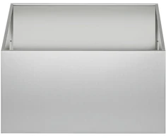 Sodo vazonas Sidabrinė 60 x 60 x 40 cm Galvanizuotas plienas