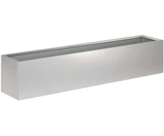 Sodo vazonas Sidabrinė 80 x 20 x 20 cm Galvanizuotas plienas