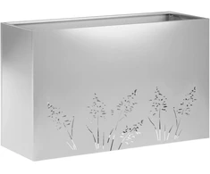 Sodo vazonas Sidabrinė 80 x 20 x 49 cm Galvanizuotas plienas