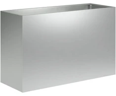 Sodo vazonas Sidabrinė 80 x 40 x 50 cm Galvanizuotas plienas