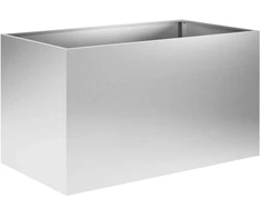 Sodo vazonas Sidabrinė 80 x 50 x 50 cm Galvanizuotas plienas