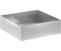Sodo vazonas Sidabrinė 80 x 80 x 30 cm Galvanizuotas plienas