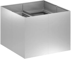 Sodo vazonas Sidabrinė 80 x 80 x 60 cm Galvanizuotas plienas