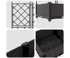 Sodo vazonas 5 pcs Ruda 120 x 120 x 125,5 cm Plastmasė