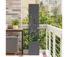 Sodo privatumo ekranas „Fretwork“ Antracitas 32 x 32 x 150 cm