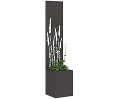 Sodo privatumo ekranas „Fretwork“ Juoda 32 x 32 x 150 cm