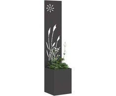 Sodo privatumo ekranas „Fretwork“ Juoda 32 x 150 cm