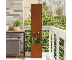 Sodo privatumo ekranas „Fretwork“ Rūdijanti 32 x 150 cm