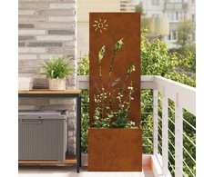 Sodo privatumo ekranas „Fretwork“ Rūdijanti 50 x 32 x 150 cm