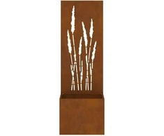 Sodo privatumo ekranas „Fretwork“ Rūdijanti 50 x 150 cm