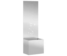 Sodo privatumo ekranas „Fretwork“ Sidabro 50 x 32 x 150 cm