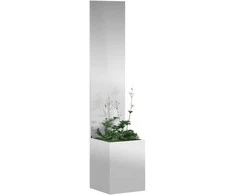 Sodo privatumo ekranas „Fretwork“ Sidabro 32 x 32 x 150 cm