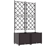 Sodo vazonas 2 vnt. Ruda 80 x 40 x 143 cm PP