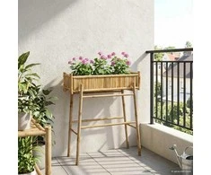 Sodo vazonas su laikikliu Natūrali 100 x 38 x 114 cm Bambukas