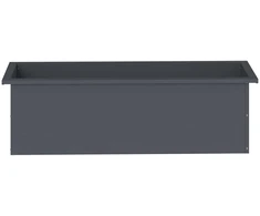 Sodo vazonas su LED 2 vnt. Antracitas 30 x 100 x 30 cm Plienas