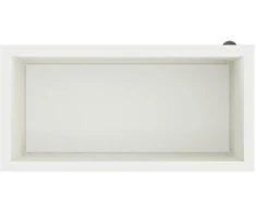 Sodo vazonas su LED 2 vnt. Balta 40 x 80 x 40 cm Plienas