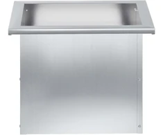 Sodo vazonas su LED 2 vnt. Sidabrinė 30 x 40 x 30 cm