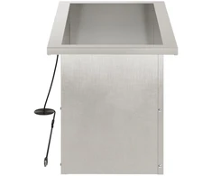 Sodo vazonas su LED 2 vnt. Sidabrinė 30 x 60 x 30 cm