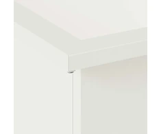 Sodo vazonas su LED Balta 30 x 60 x 30 cm Plienas