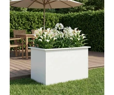 Sodo vazonas su LED Balta 50 x 80 x 48 cm Plienas