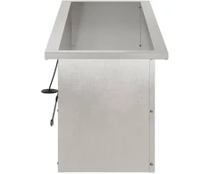 Sodo vazonas su LED Sidabrinė 30 x 100 x 30 cm