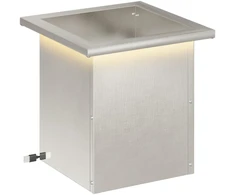 Sodo vazonas su LED Sidabrinė 30 x 30 x 30 cm