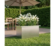 Sodo vazonas su LED Sidabrinė 30 x 60 x 30 cm