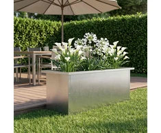 Sodo vazonas su LED Sidabrinė 30 x 80 x 30 cm
