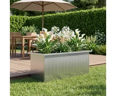 Sodo vazonas su LED Sidabrinė 30 x 80 x 30 cm
