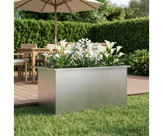 Sodo vazonas su LED Sidabrinė 50 x 100 x 48 cm