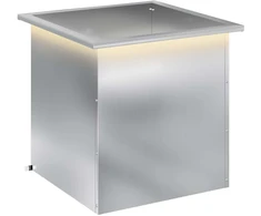 Sodo vazonas su LED Sidabrinė 50 x 50 x 48 cm