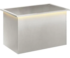 Sodo vazonas su LED Sidabrinė 50 x 80 x 48 cm