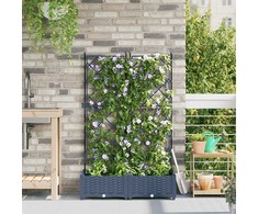 Sodo vazonas 2 vnt. Pilka 80 x 40 x 125,5 cm PP