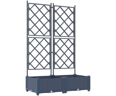 Sodo vazonas 2 vnt. Pilka 80 x 40 x 125,5 cm PP