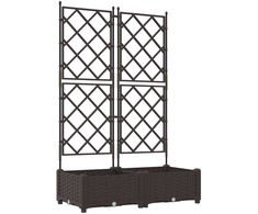 Sodo vazonas 2 vnt. Ruda 80 x 40 x 125,5 cm PP