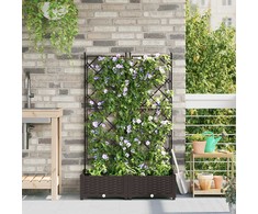 Sodo vazonas 2 vnt. Ruda 80 x 40 x 125,5 cm PP