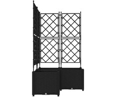 Sodo vazonas 3 vnt. Juoda 80 x 80 x 143 cm PP