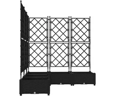 Sodo vazonas 5 vnt. Juoda 120 x 120 x 125,5 cm PP