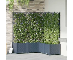 Sodo vazonas 5 pcs Pilka 120 x 120 x 143 cm Plastmasė