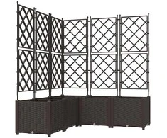 Sodo vazonas 5 vnt. Ruda 120 x 120 x 143 cm PP