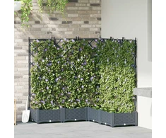 Sodo vazonas 5 pcs Šviesiai Pilka 120 x 120 x 125,5 cm