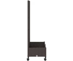 Sodo vazonas su treliu ir ratais Ruda 80 x 40 x 131,5 cm PP